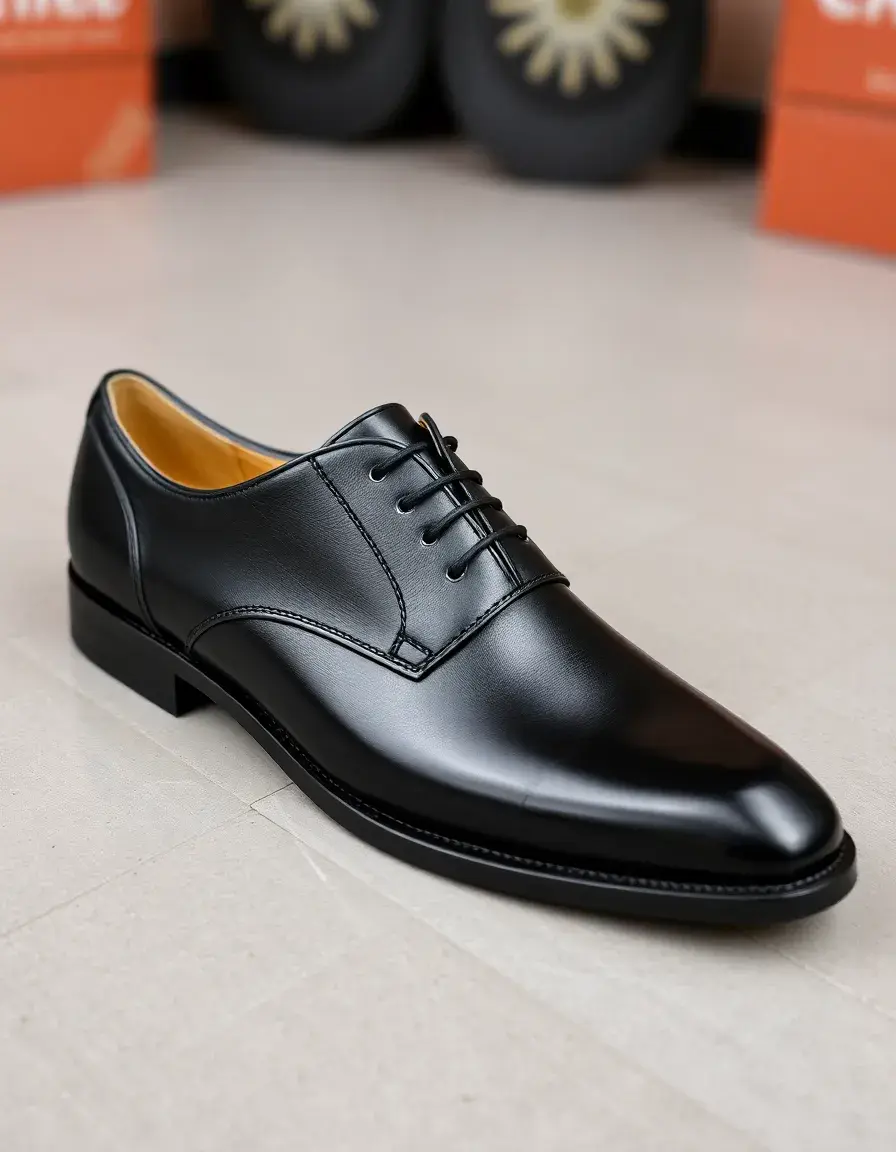Black PU shoes