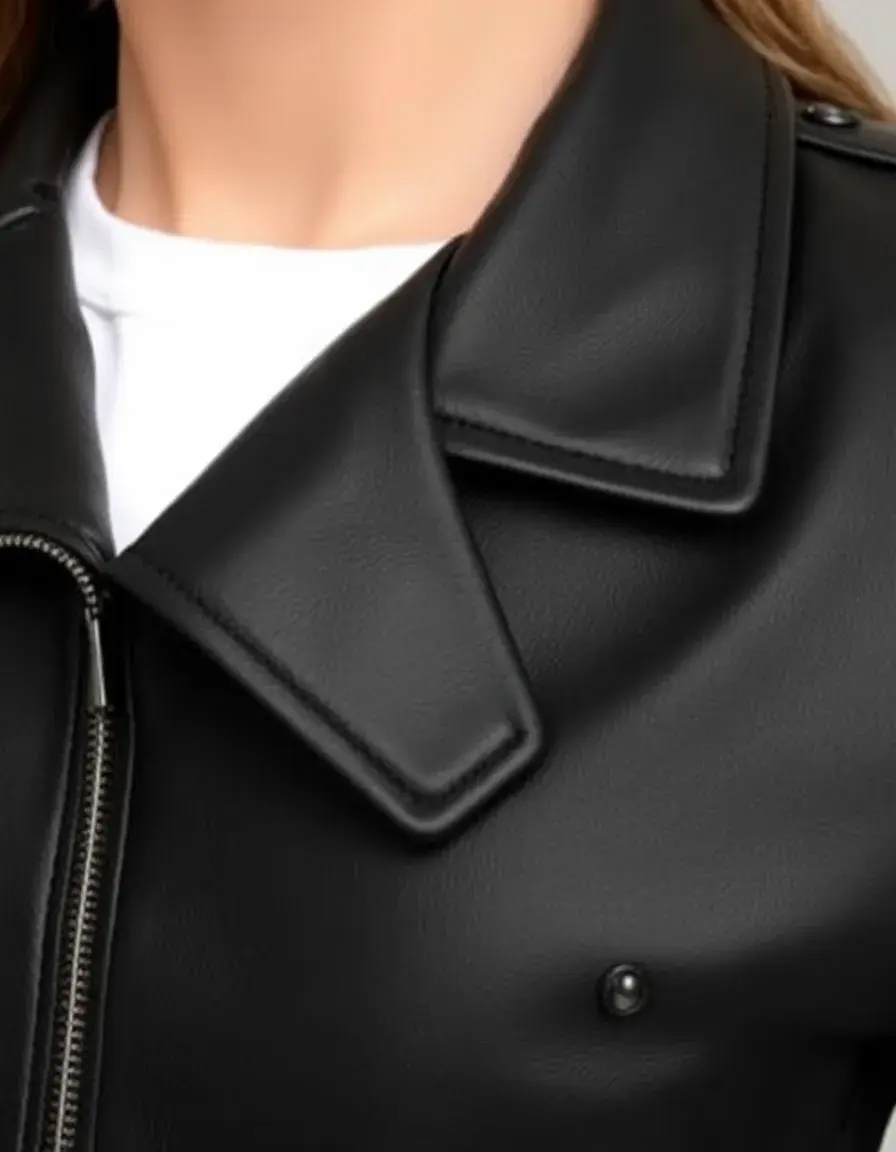 Black nappa leather jacket soft and stylish
