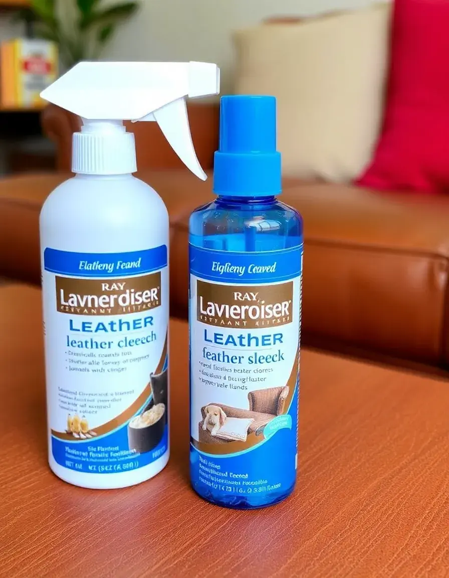 Natural leather furniture cleaner bottle