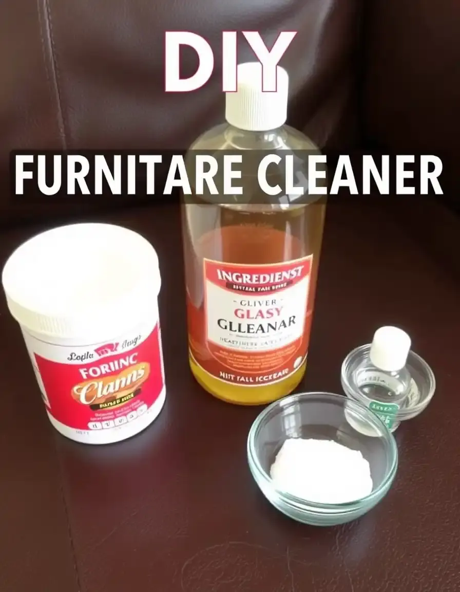 Ingredients for DIY leather furniture cleaner