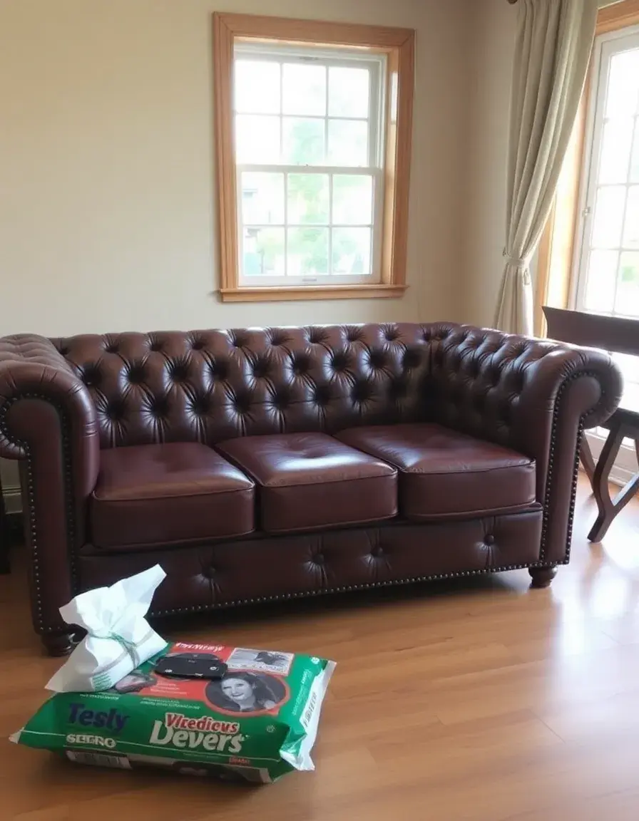 Wipes pack for leather settee