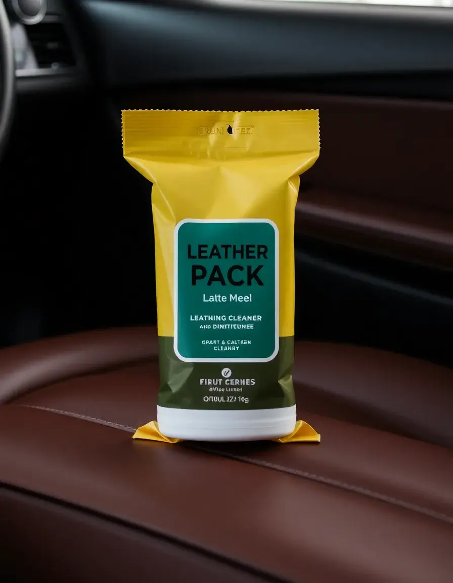 Wipes pack leather cleaner conditioner