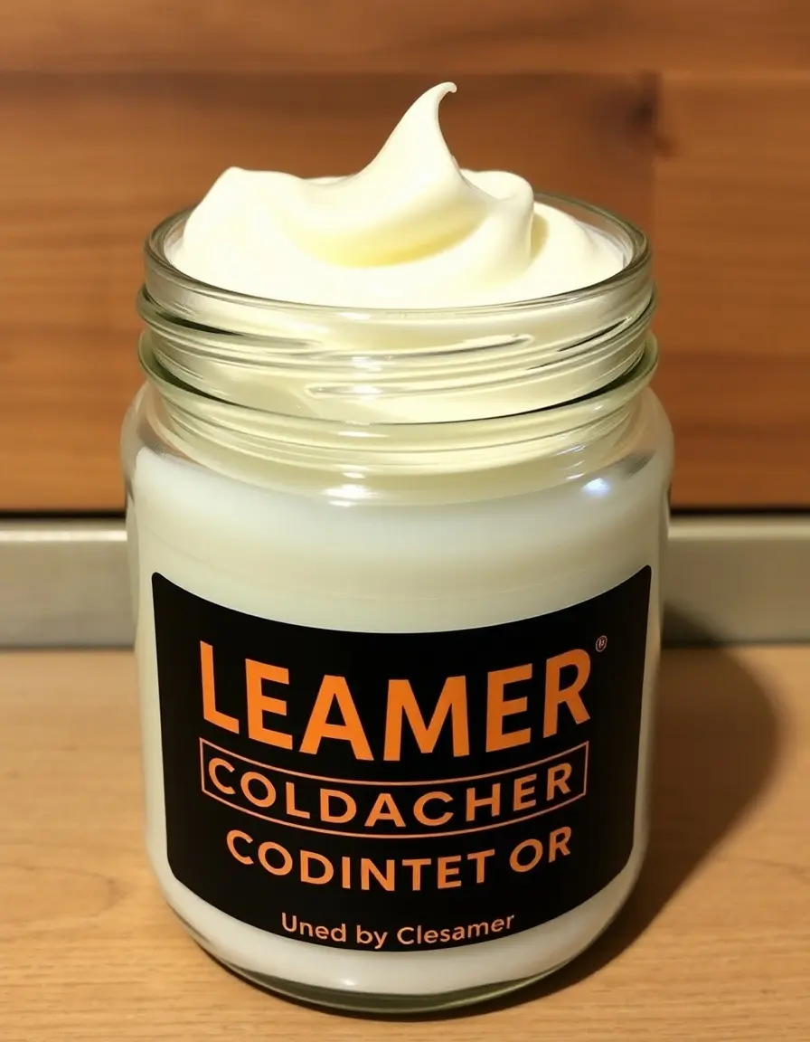 Jar cream leather cleaner conditioner