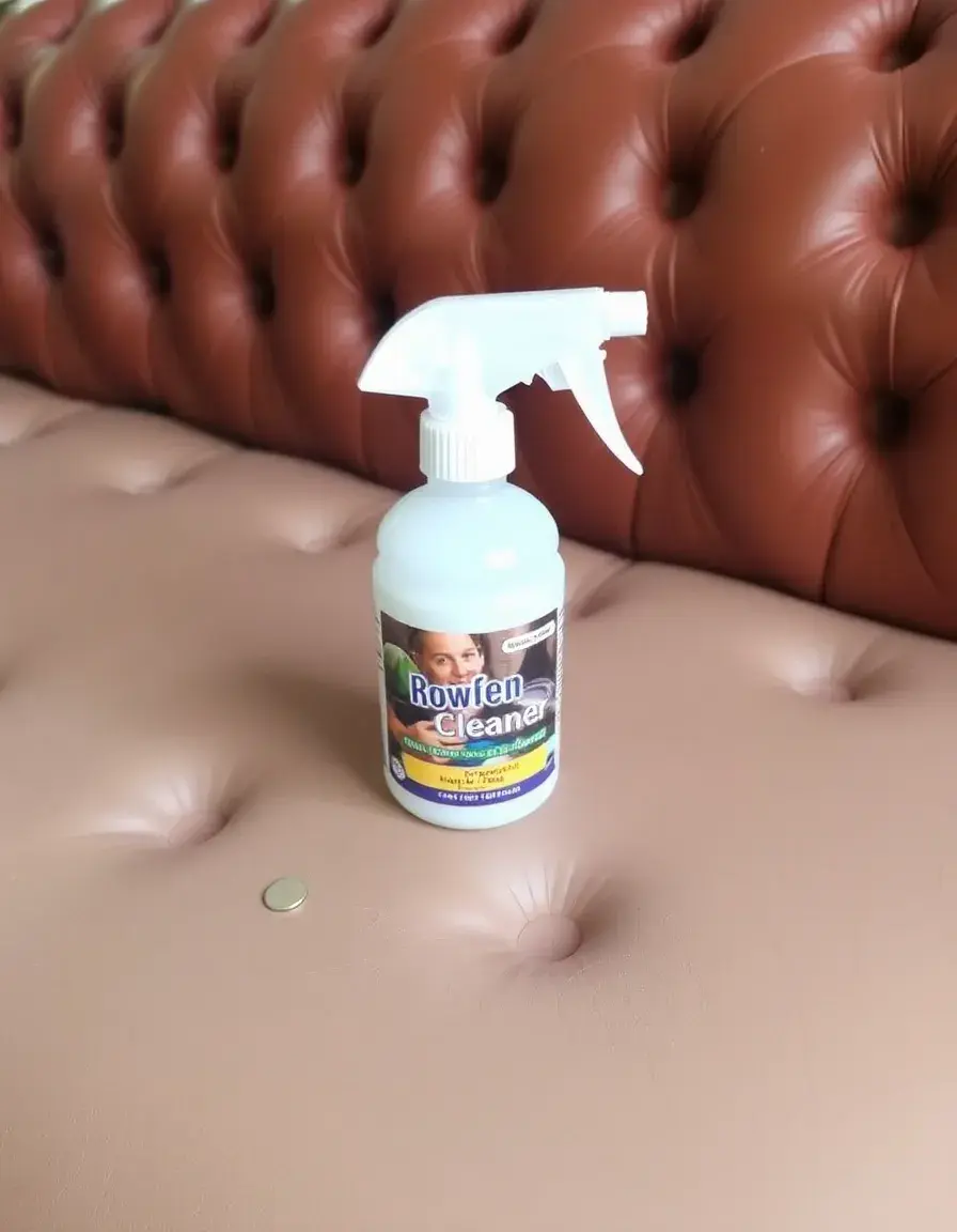 Spray bottle leather cleaner for settees