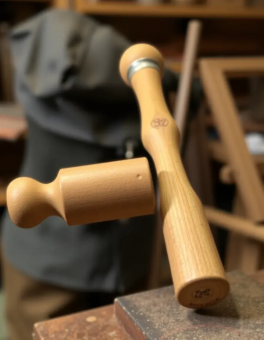Specialized mallet for leathercraft tools