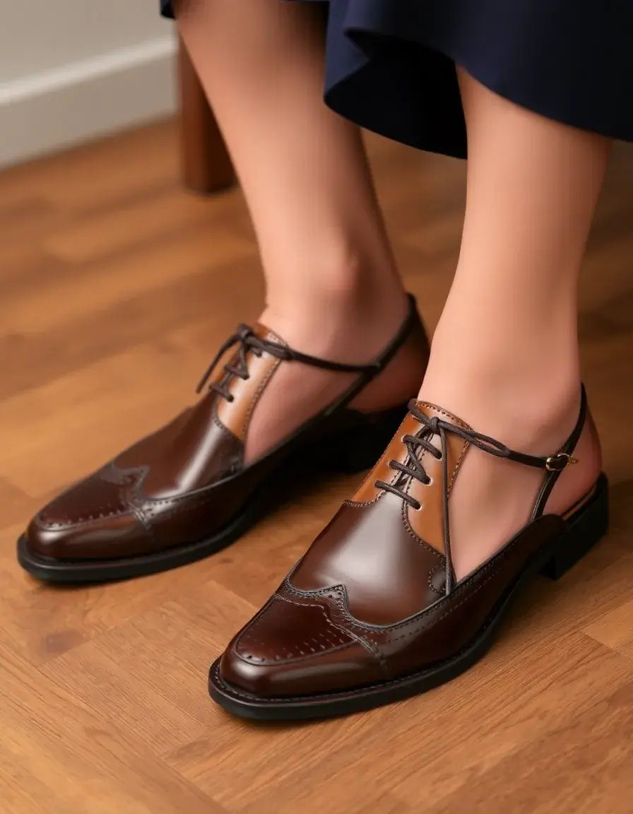 Dress leather sandals for formal summer occasions