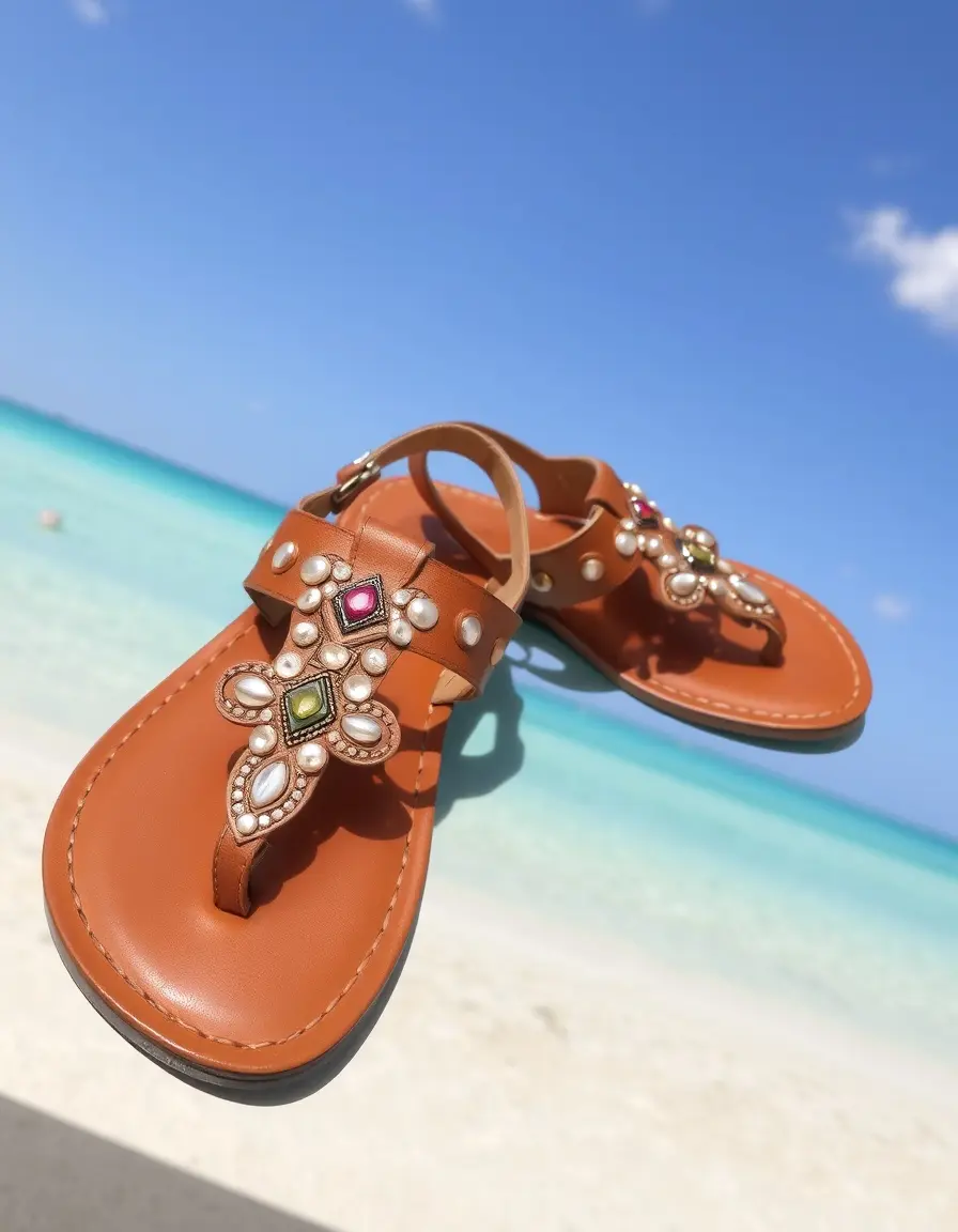 Designer inspired leather sandals for men