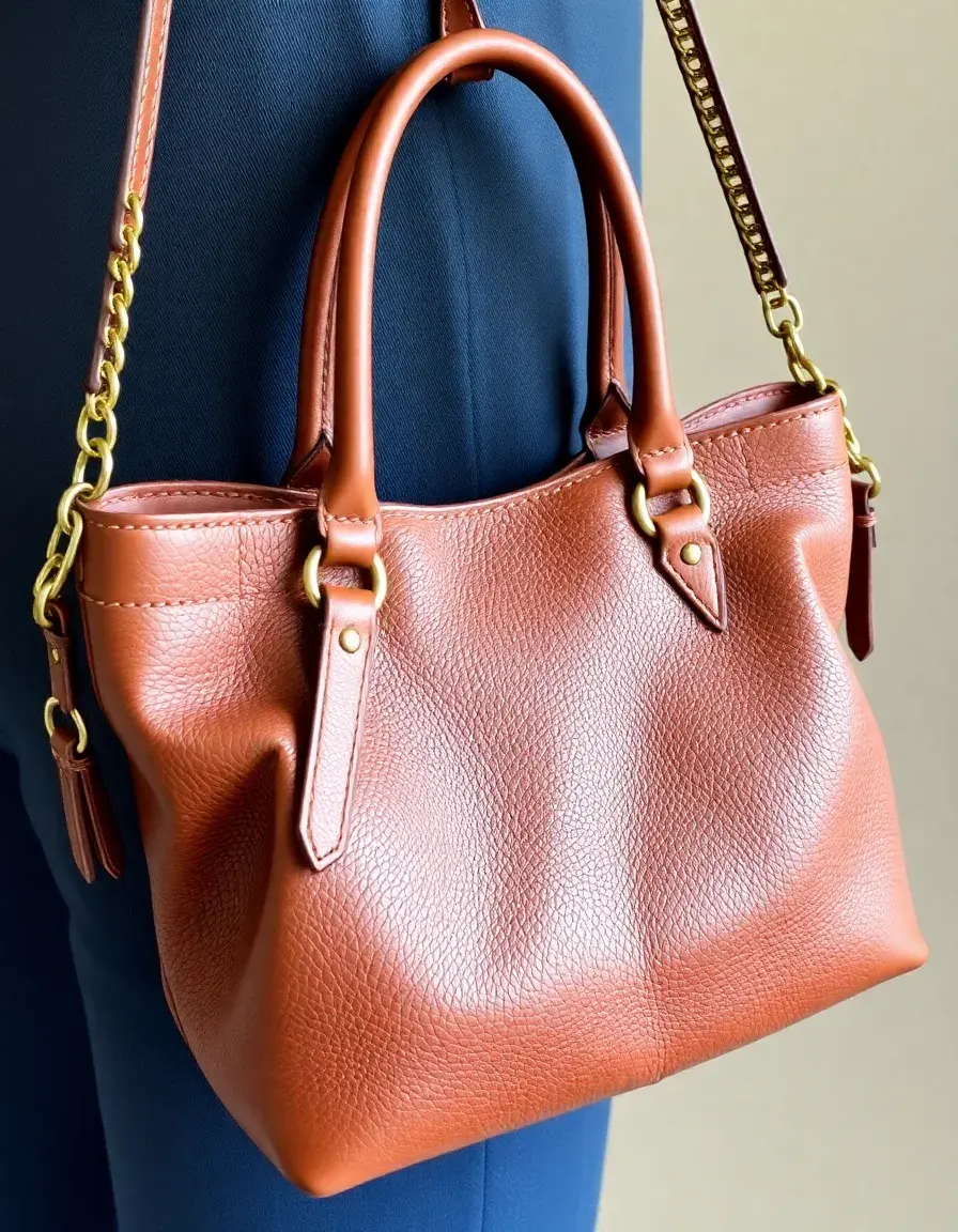 Designer style leather purse