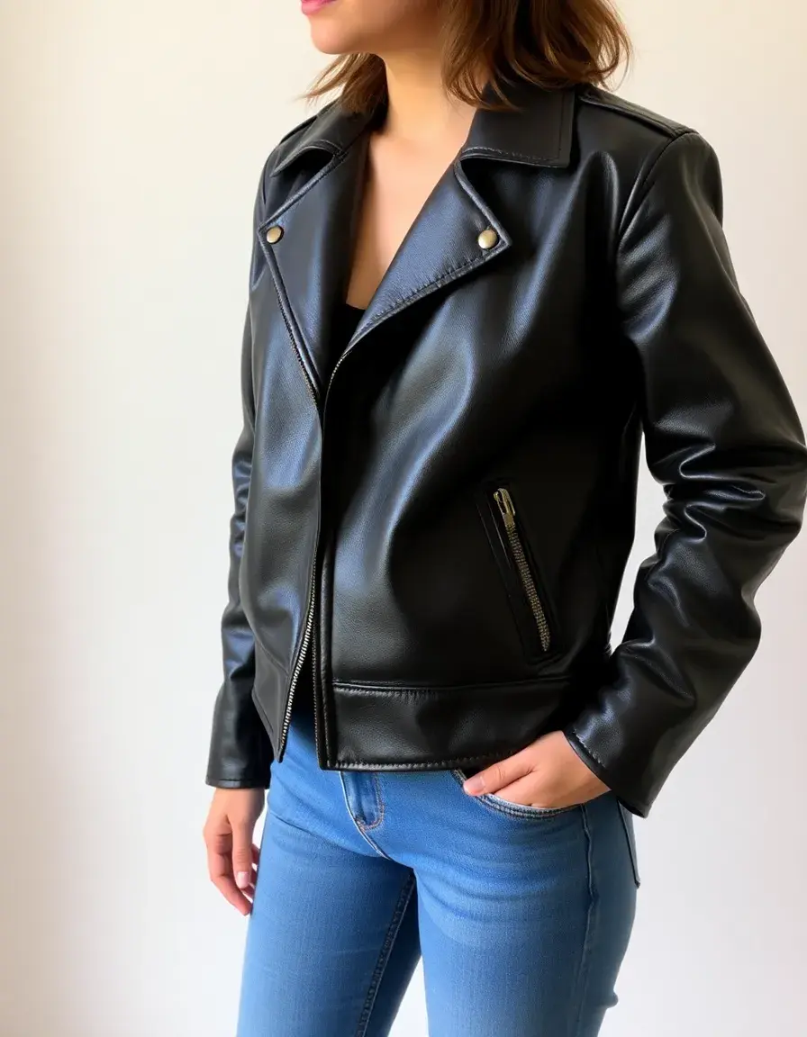 Vintage faux leather jacket
