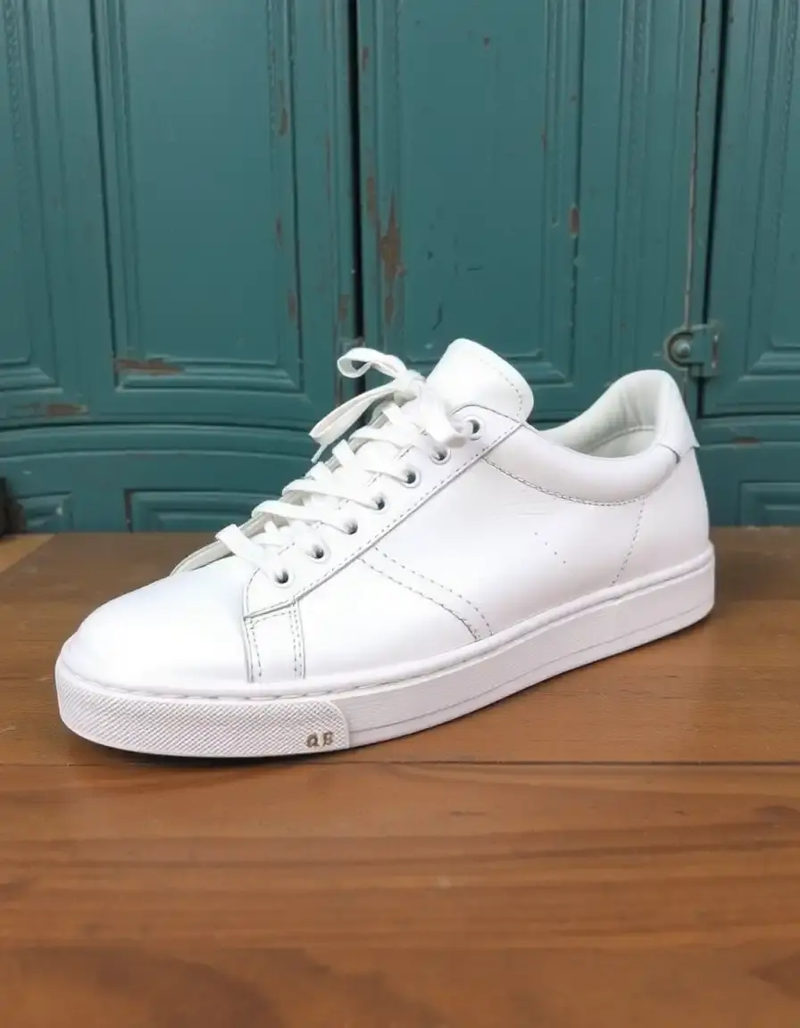 White Leather Vintage Trainers
