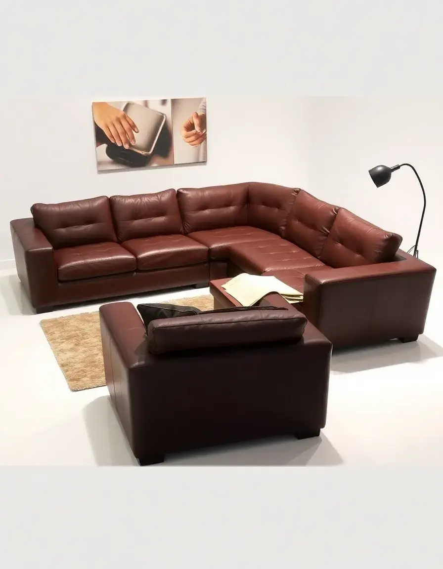 Brown Modular Sectional