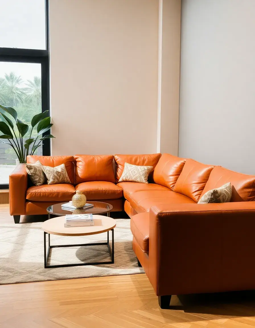 Brown Modern Sectional