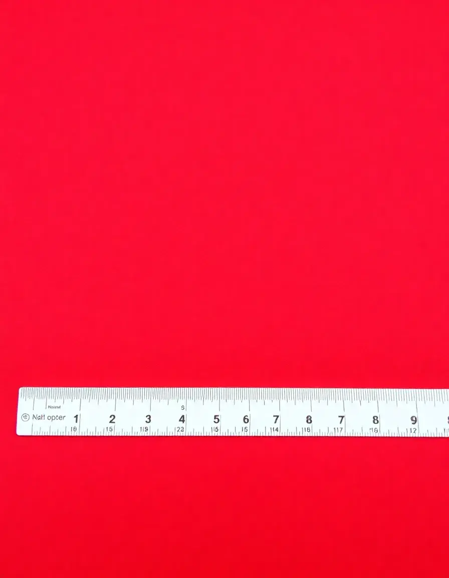 Red faux leather