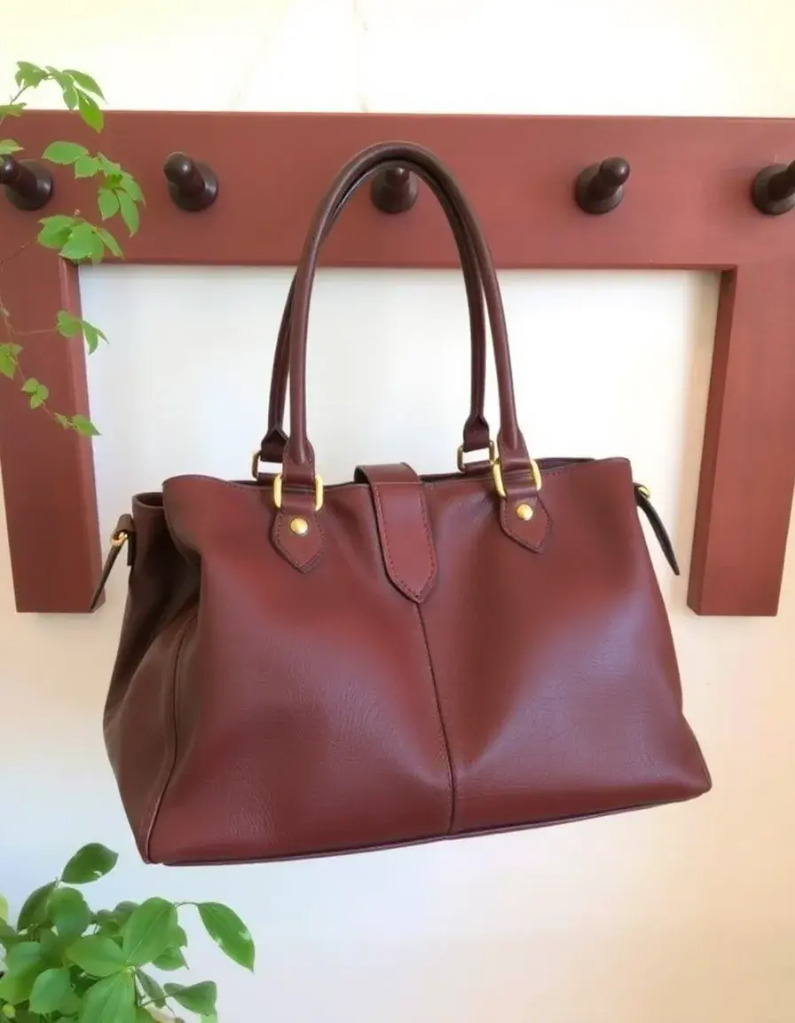 Vintage leather handbag