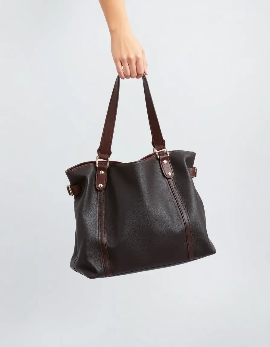 Waterproof leather handbag