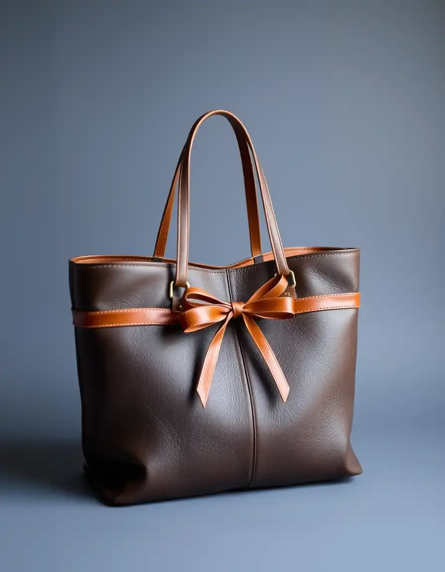 Leather tote bag anniversary gift