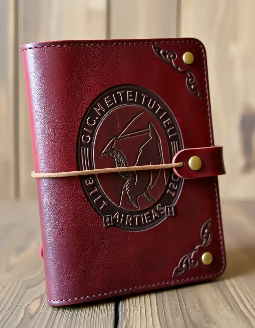 Leather notebook anniversary gift