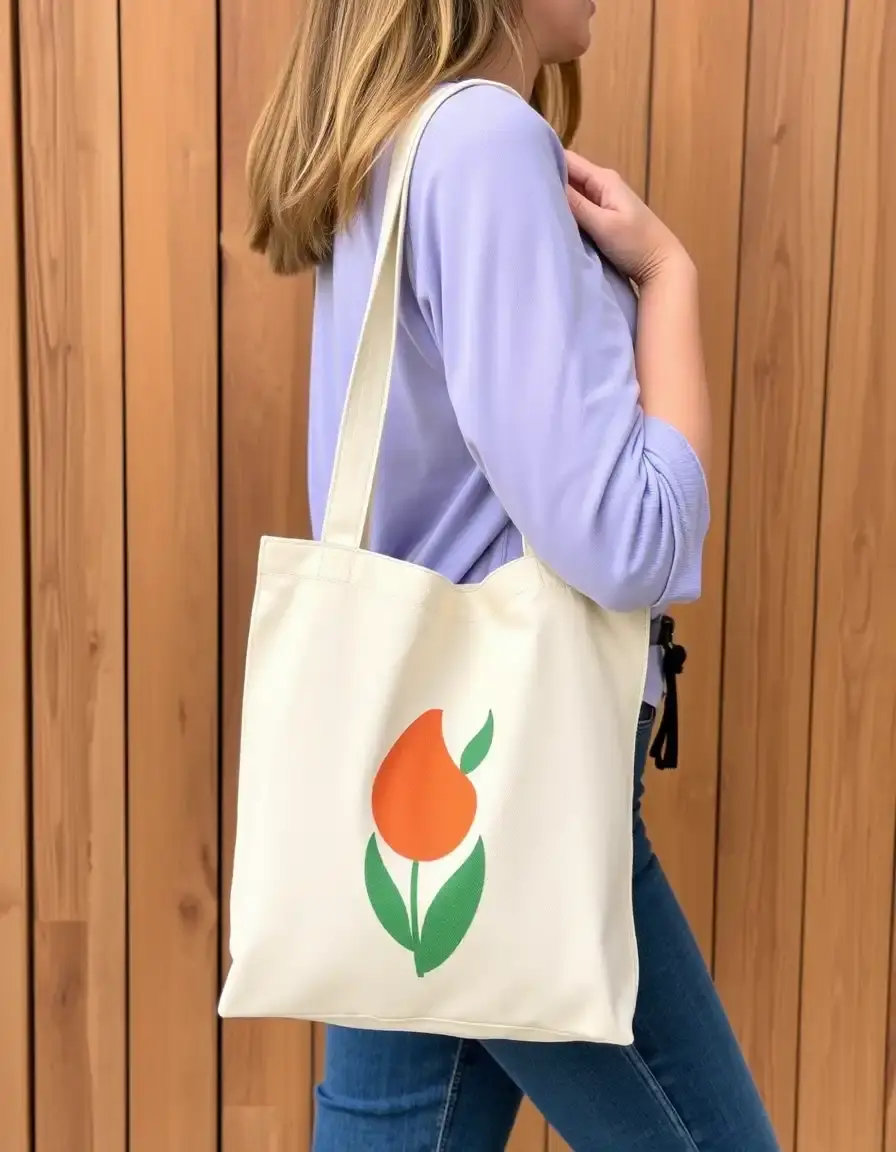 Elegant vegan leather tote bag, cruelty-free fashion