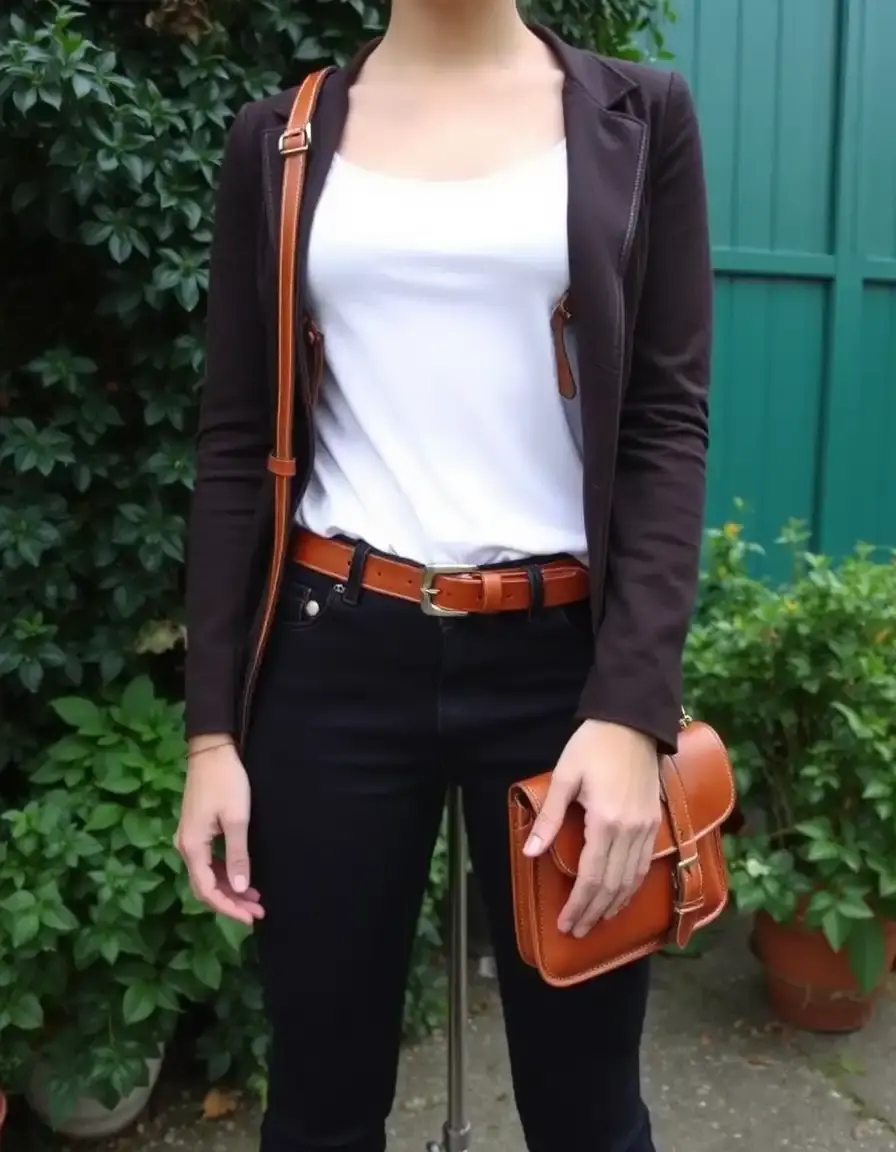 Vintage leather satchel