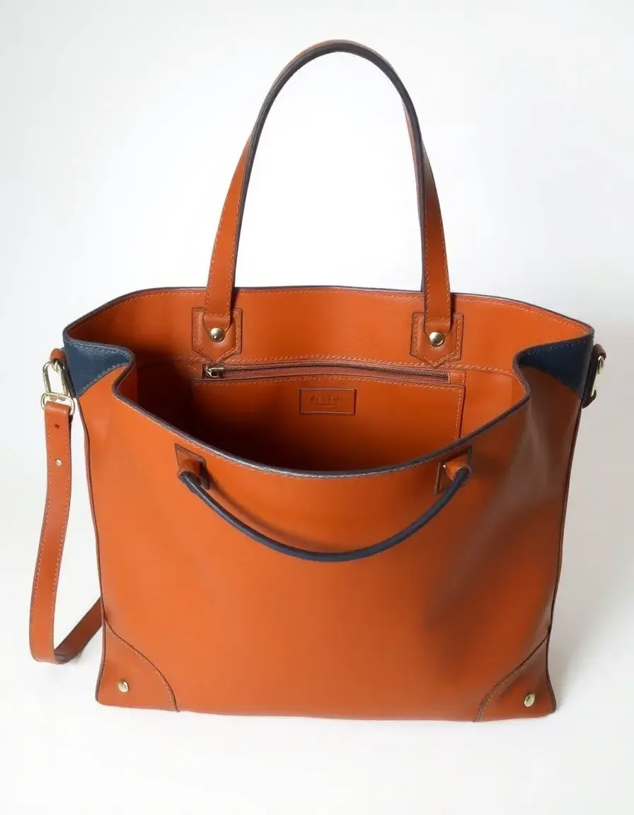 Large leather tote