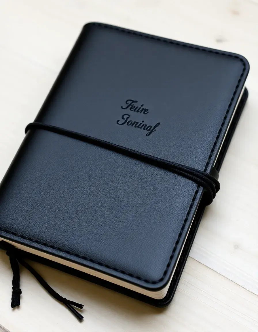 Personalized leather journal