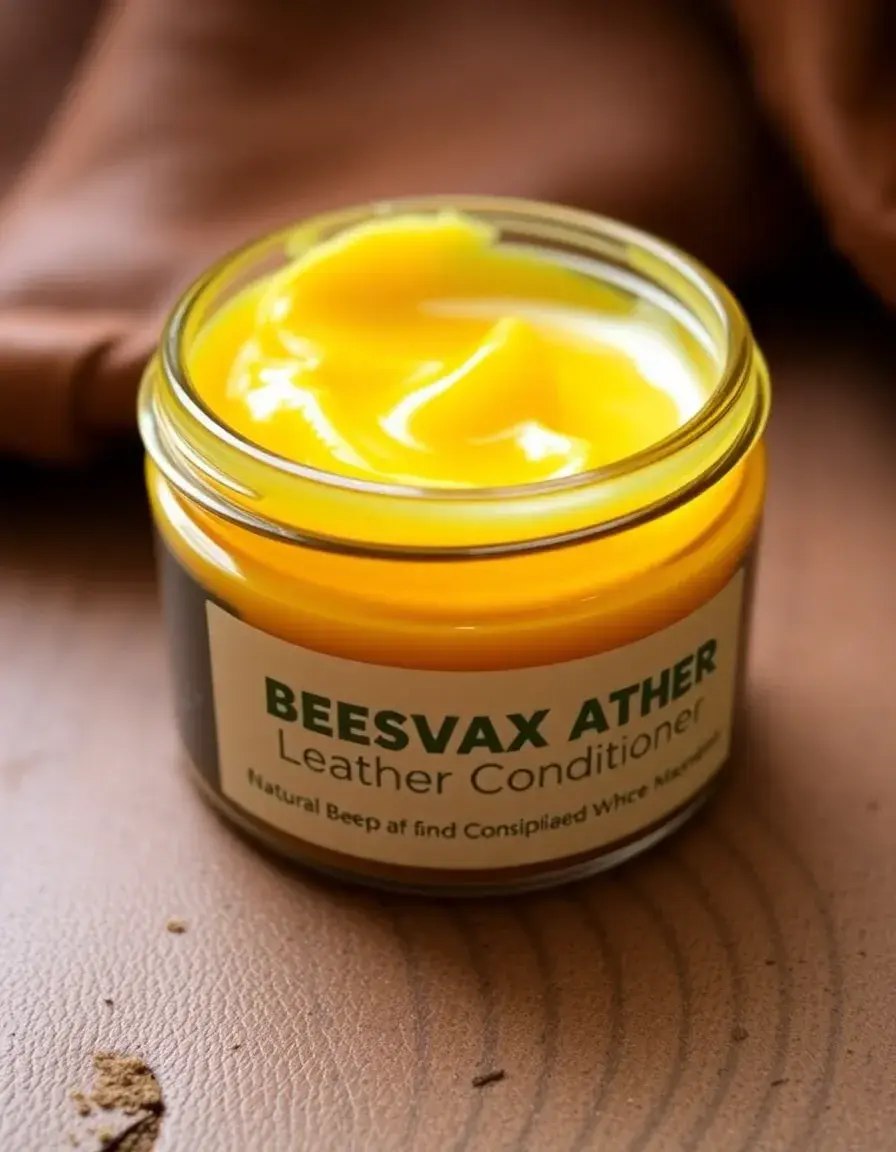 Natural beeswax leather conditioner