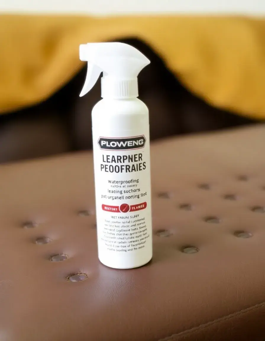 Waterproofing leather conditioner spray