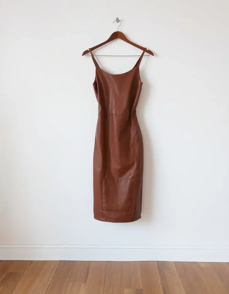 Leather Panel Dress