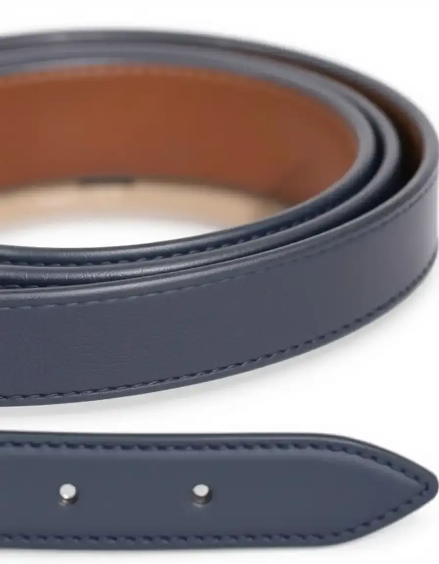 Navy bonded leather