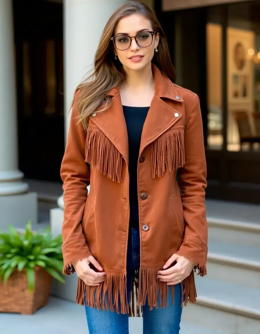 Soft Brown Suede Jacket