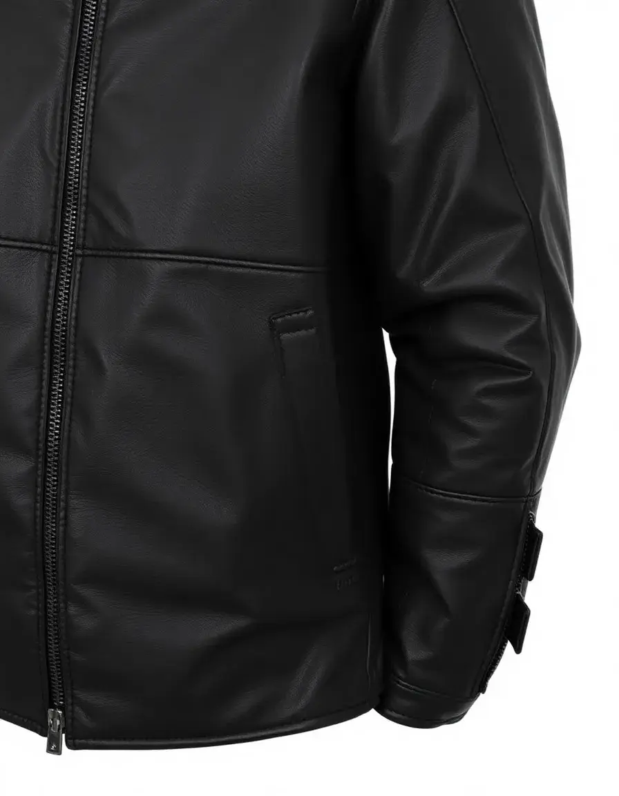 Vented leather jacket for riding