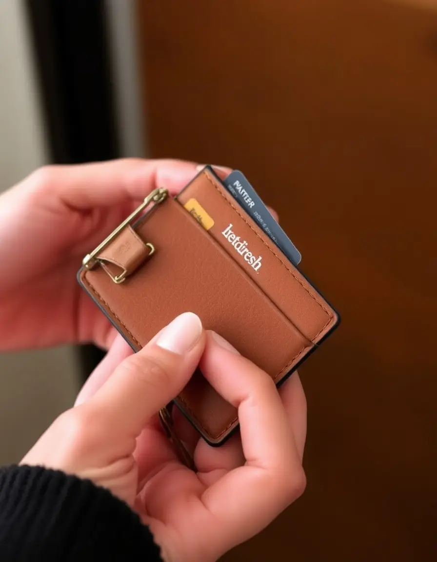 Secure RFID blocking leather wallet