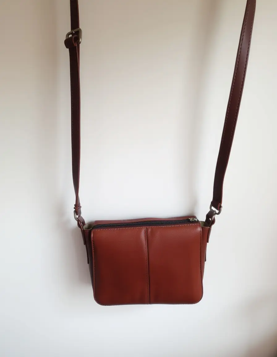 Leather sling bag