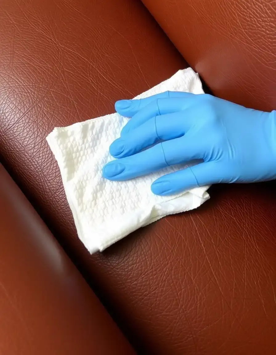 Pack of leather conditioning wipes