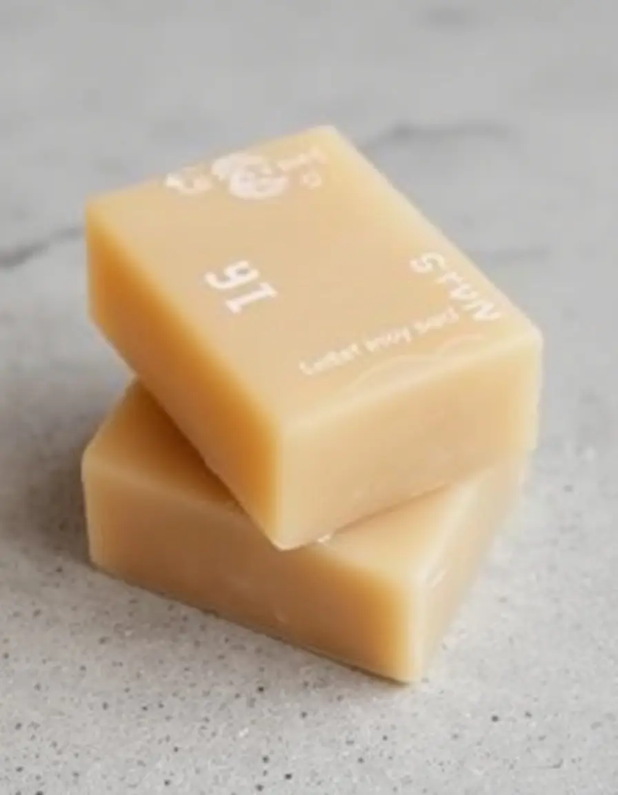 Traditional leather cleaning soap bar