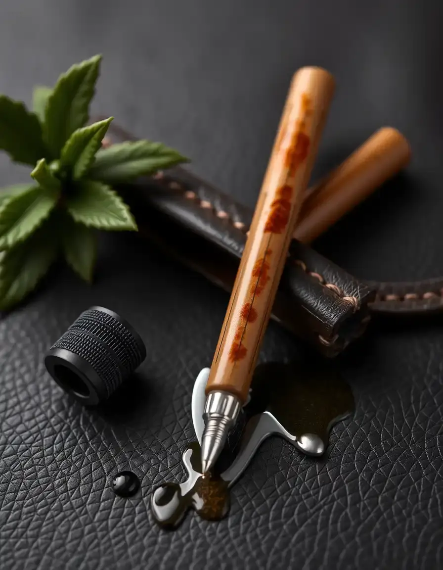 Leather stain remover pen