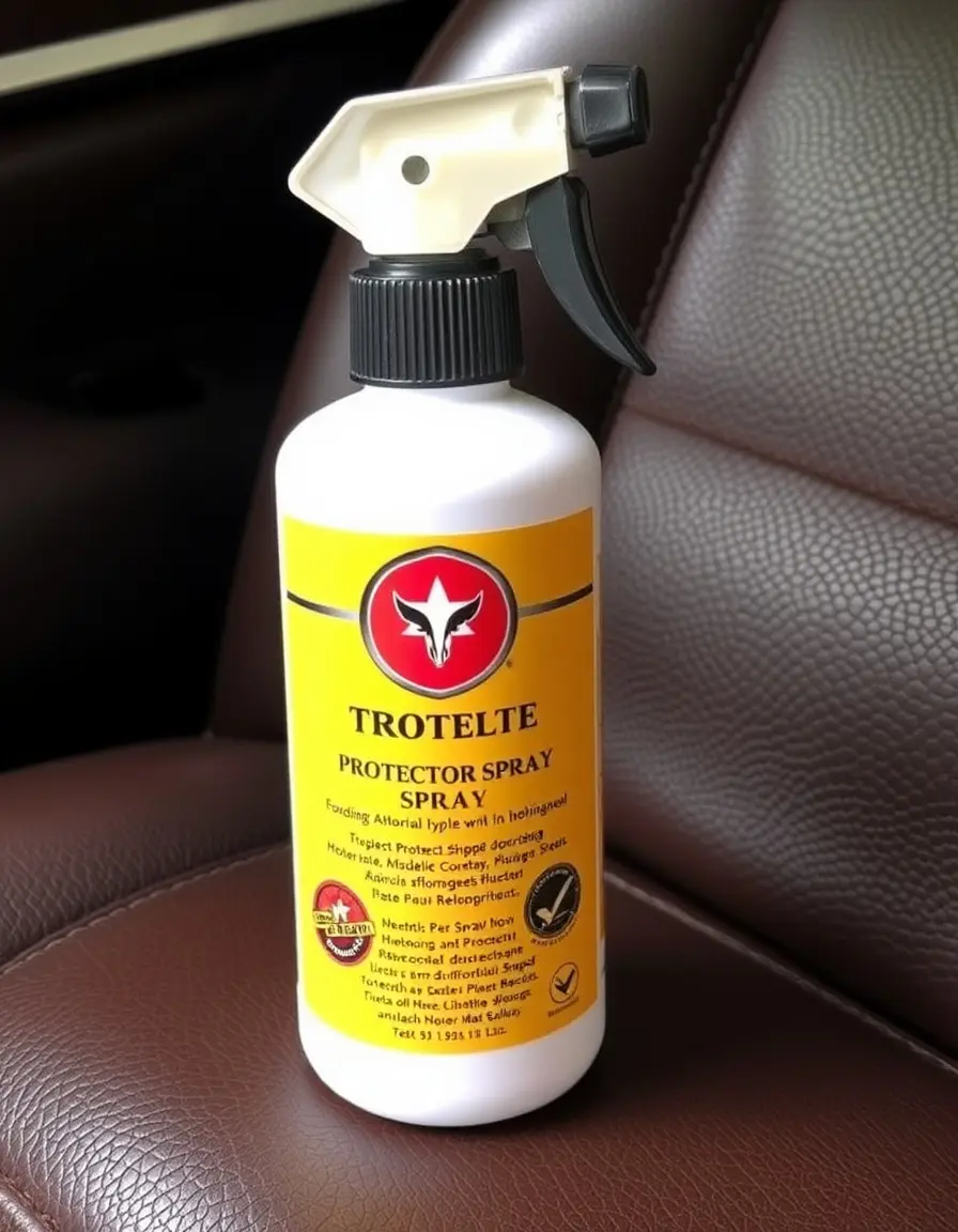 Leather protector spray bottle