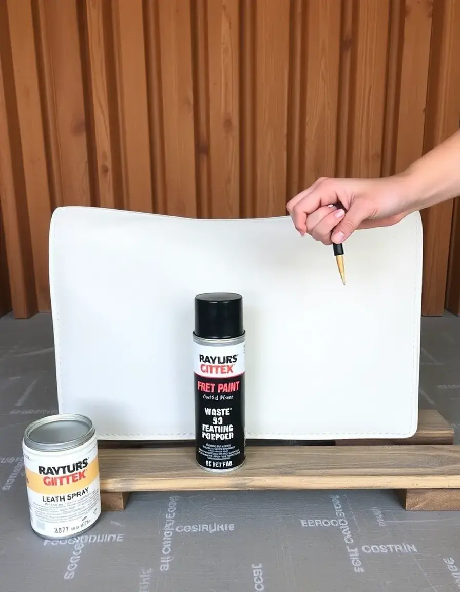 White leather paint spray for cleaning and restoring sneakers
