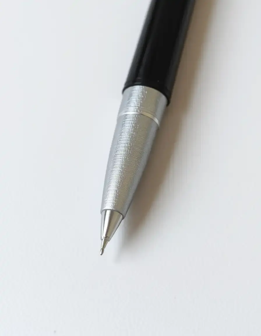 Silver leather paint pen