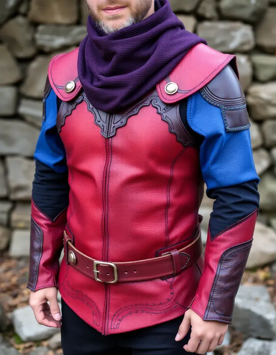 Dyed color leather armor in a unique shade