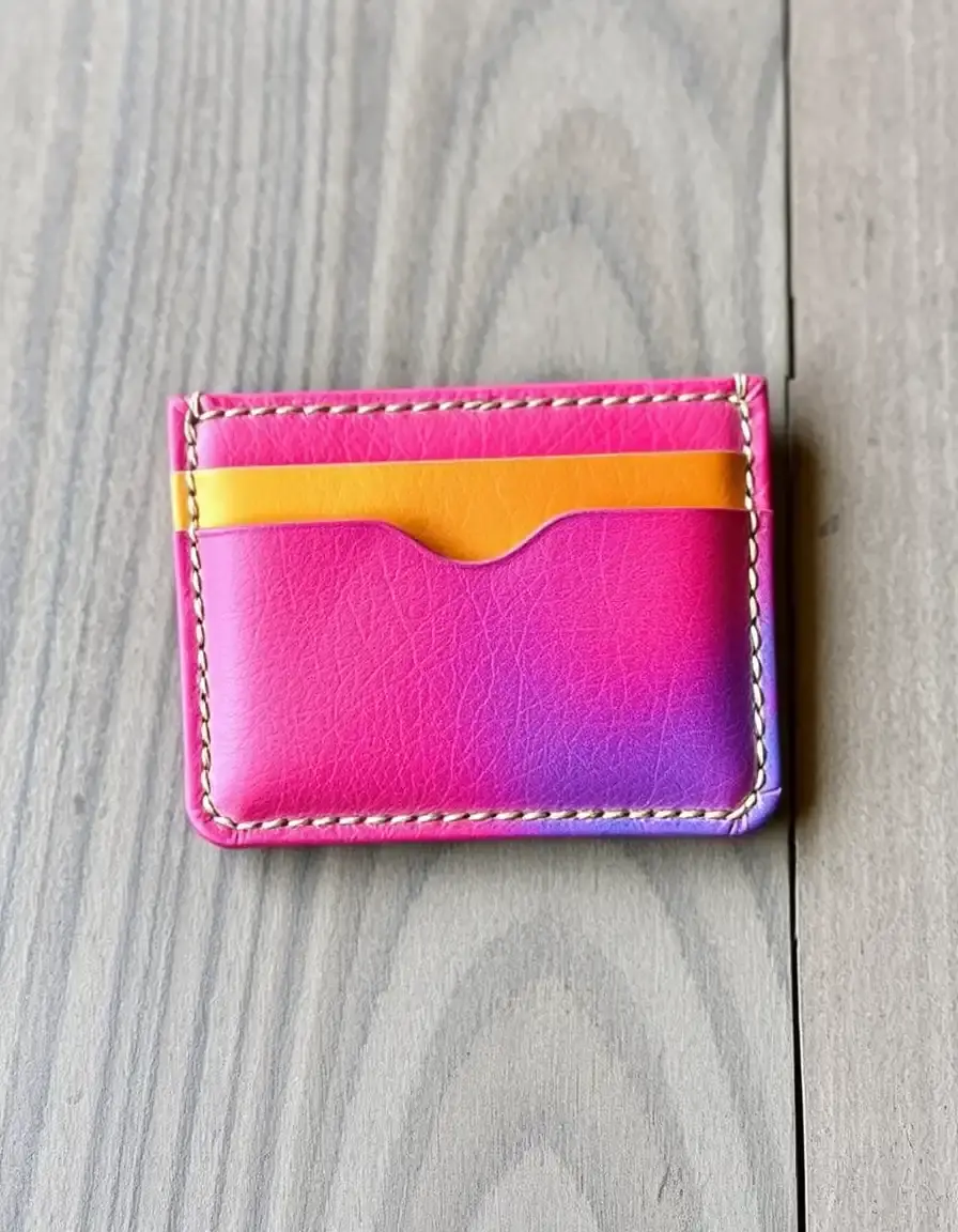 Colorful Leather Card Holder