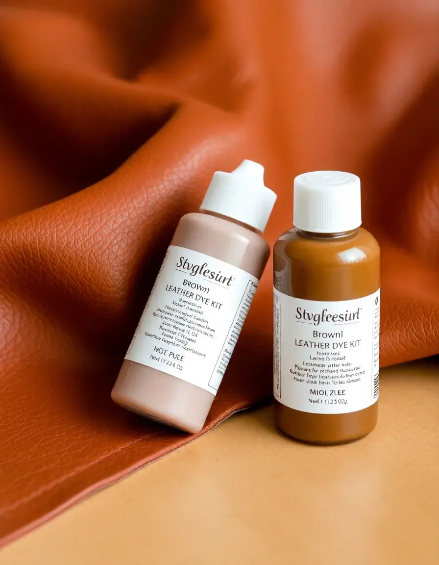 Brown leather dye kit