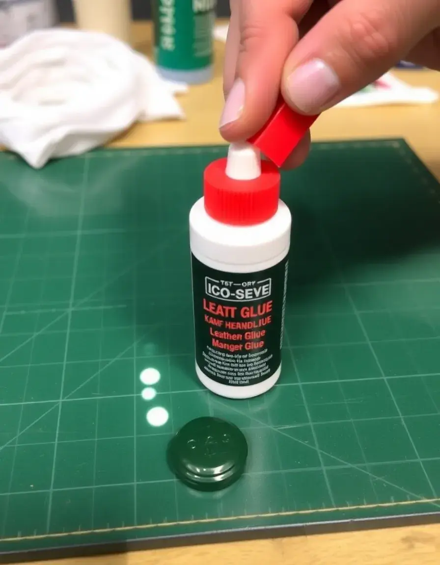 Quick drying leather glue