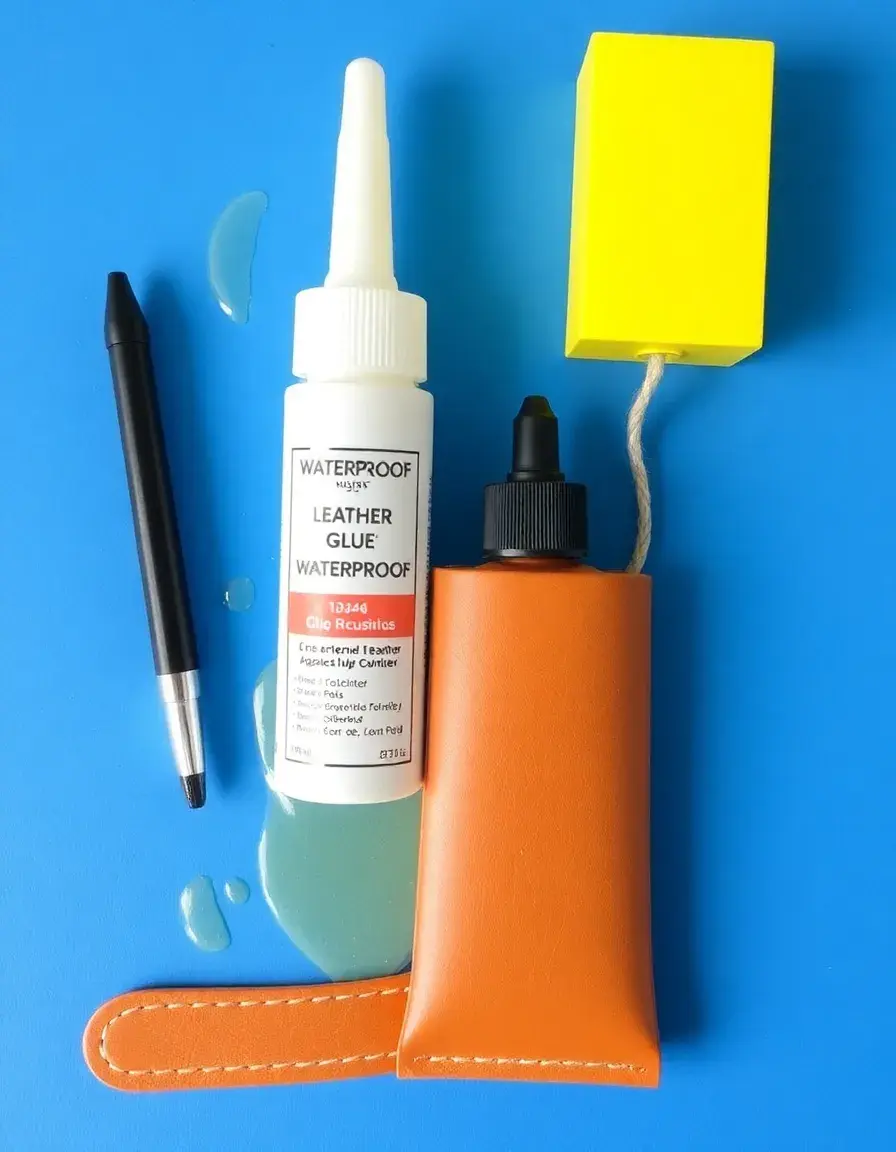 Waterproof leather glue