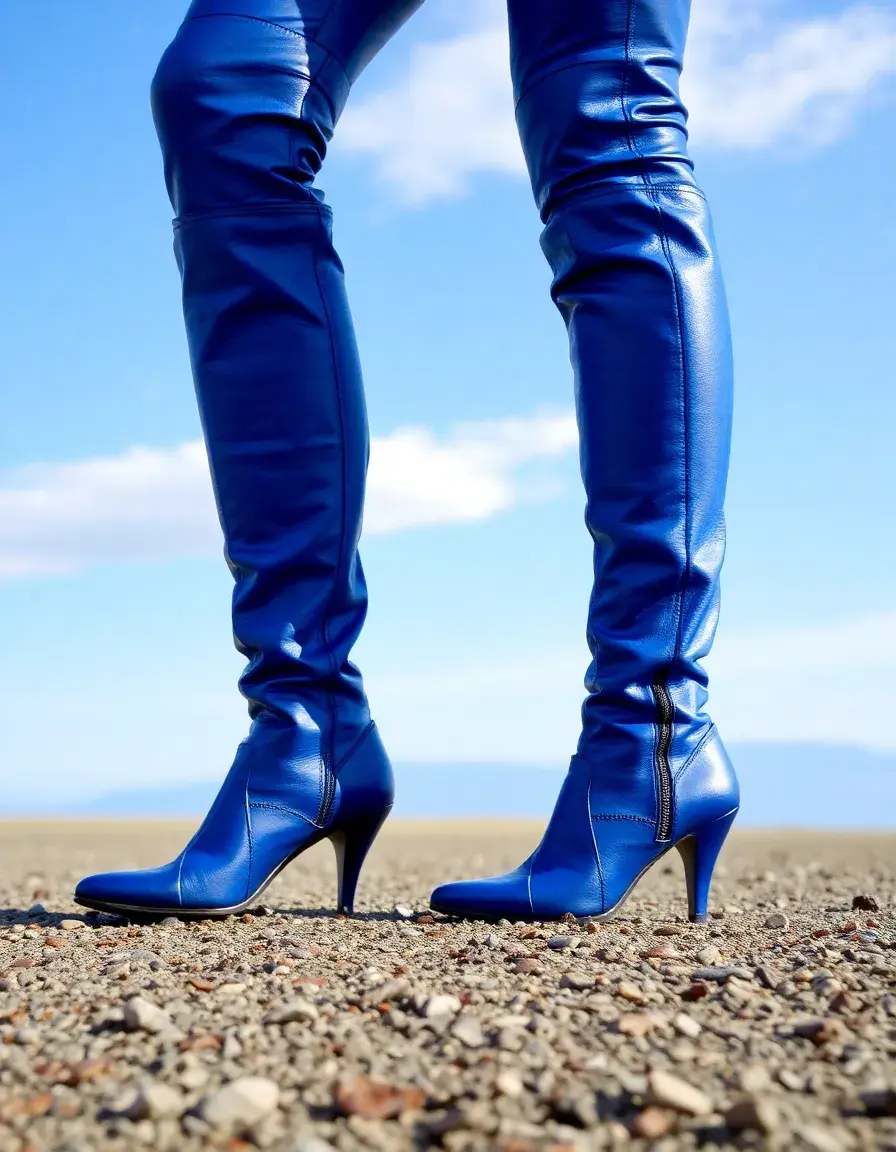 Blue boots