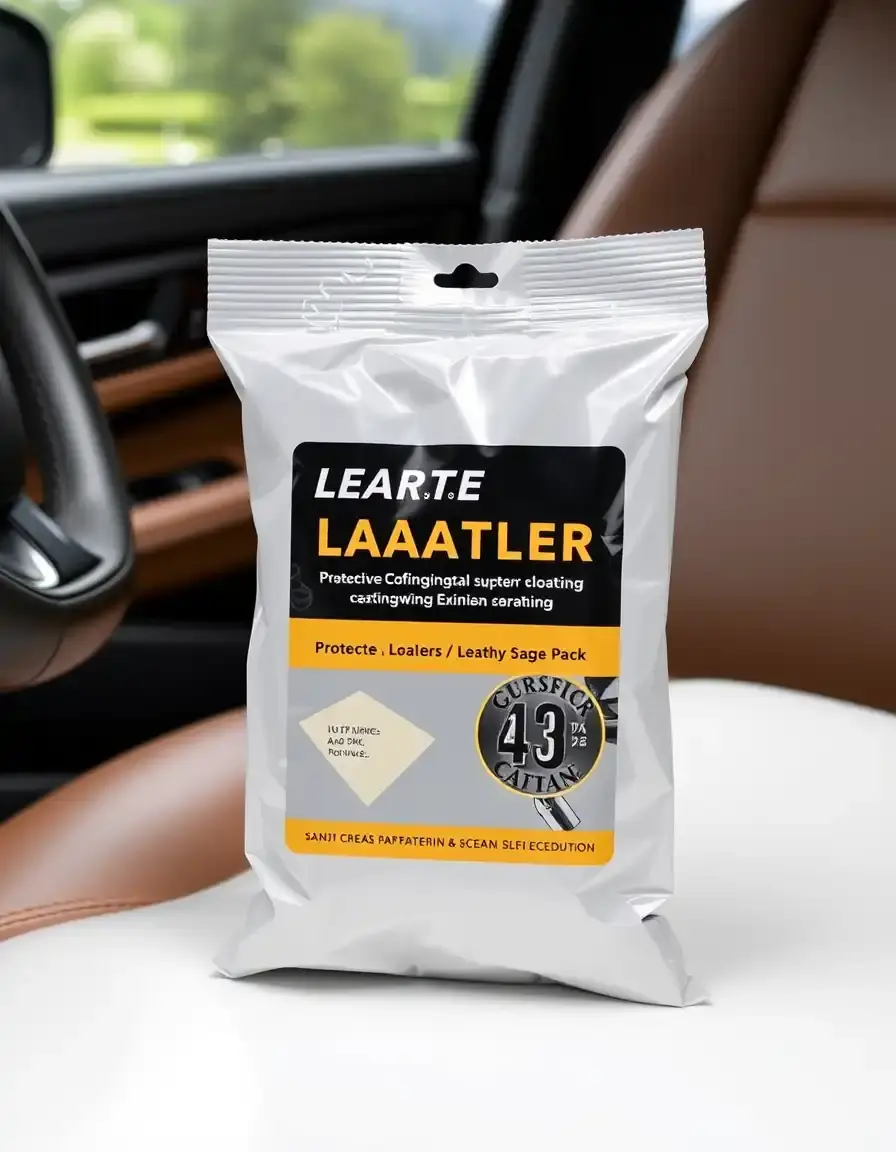 Protective coating leather wipes sealed pack