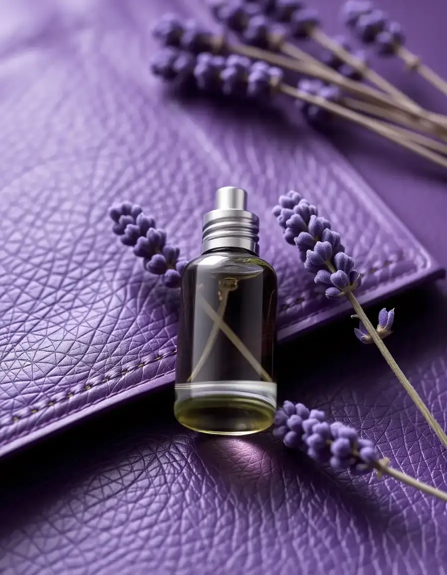 Scented lavender leather wipes open