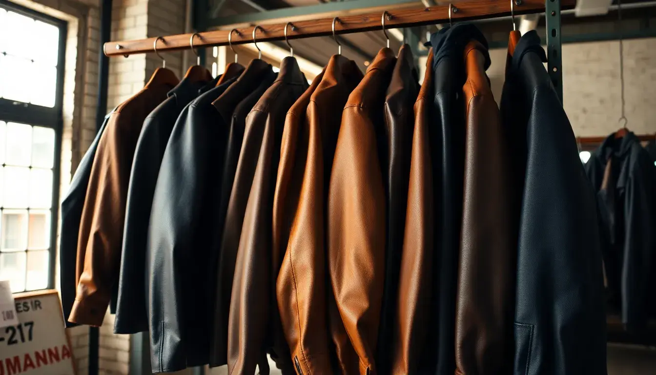 leather coats & jackets