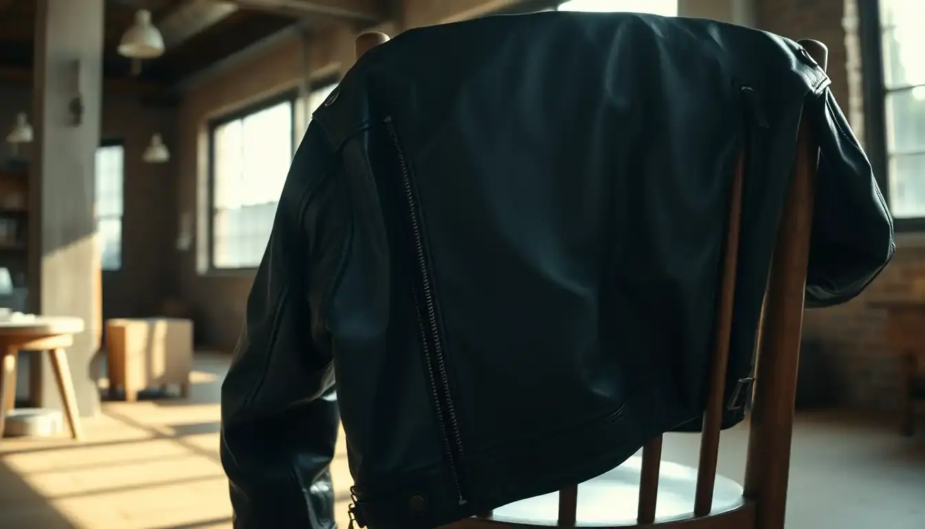 mens leather jacket