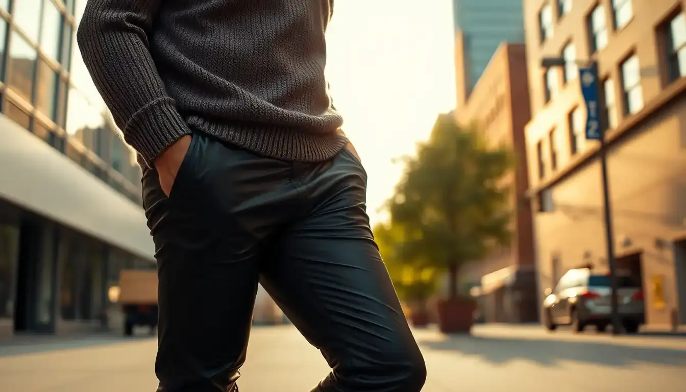 leather pants men